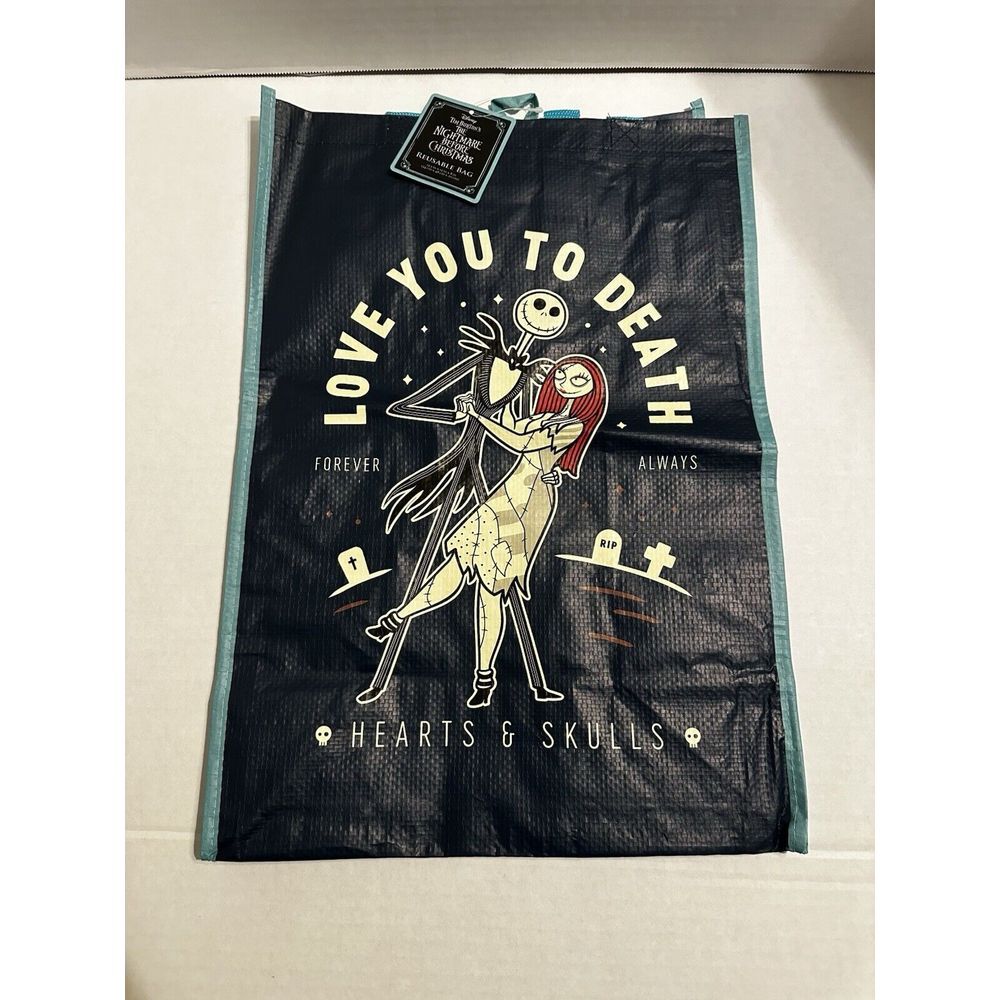 Nightmare Before Christmas Reusable Shopping Bag Jack Skellington Sally Hallowee